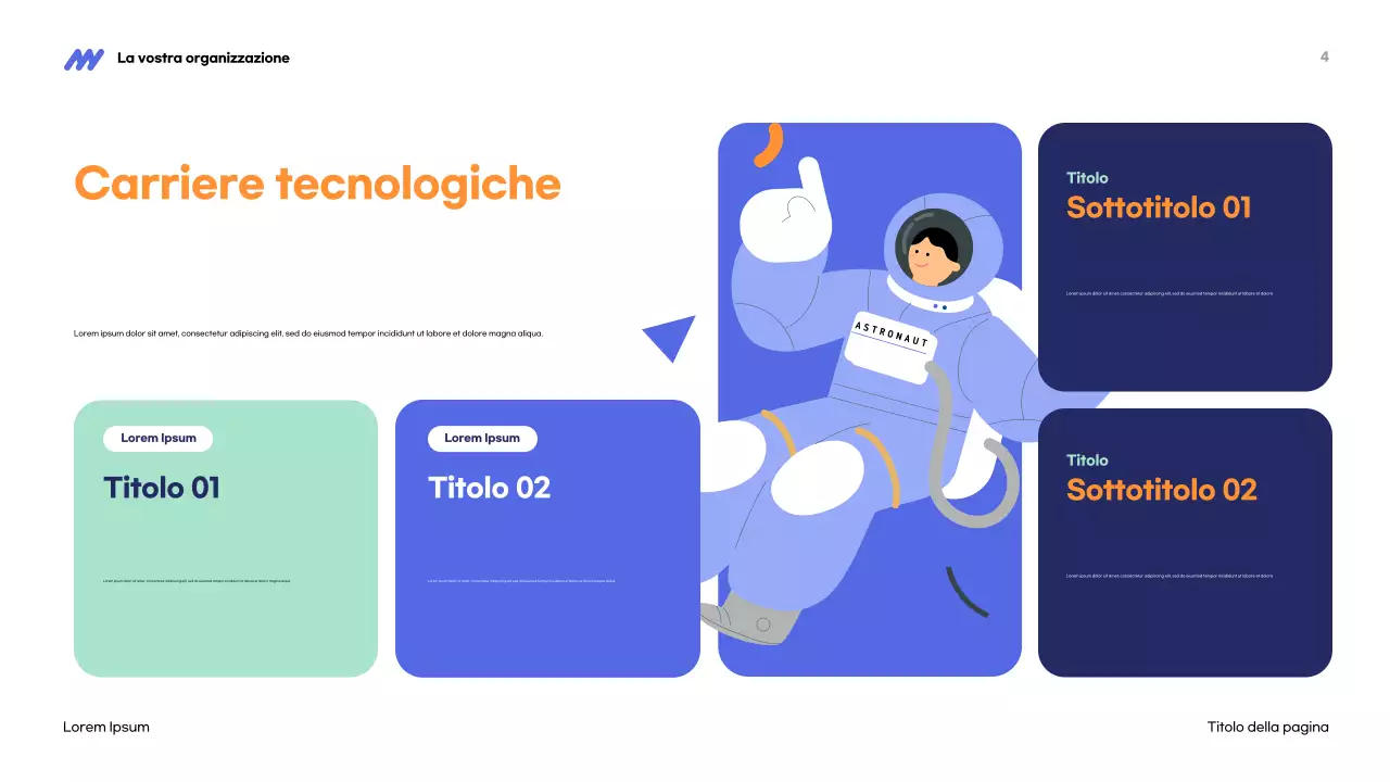 Presentazione STEM moderna blu