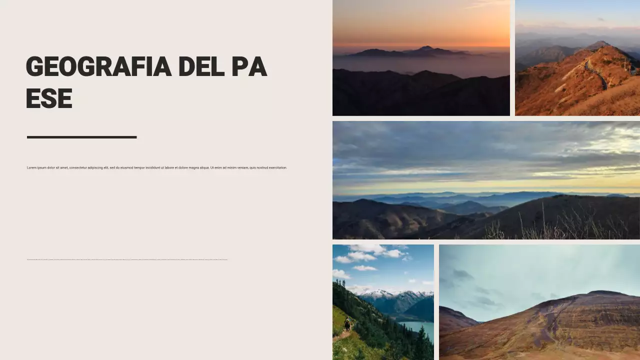 Presentazione dell'annuncio di viaggio rustico marrone