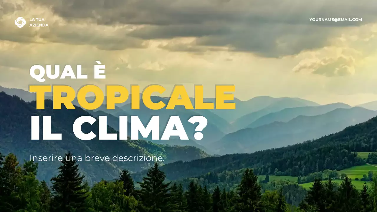 Presentazione delle informazioni sul clima rustico verde