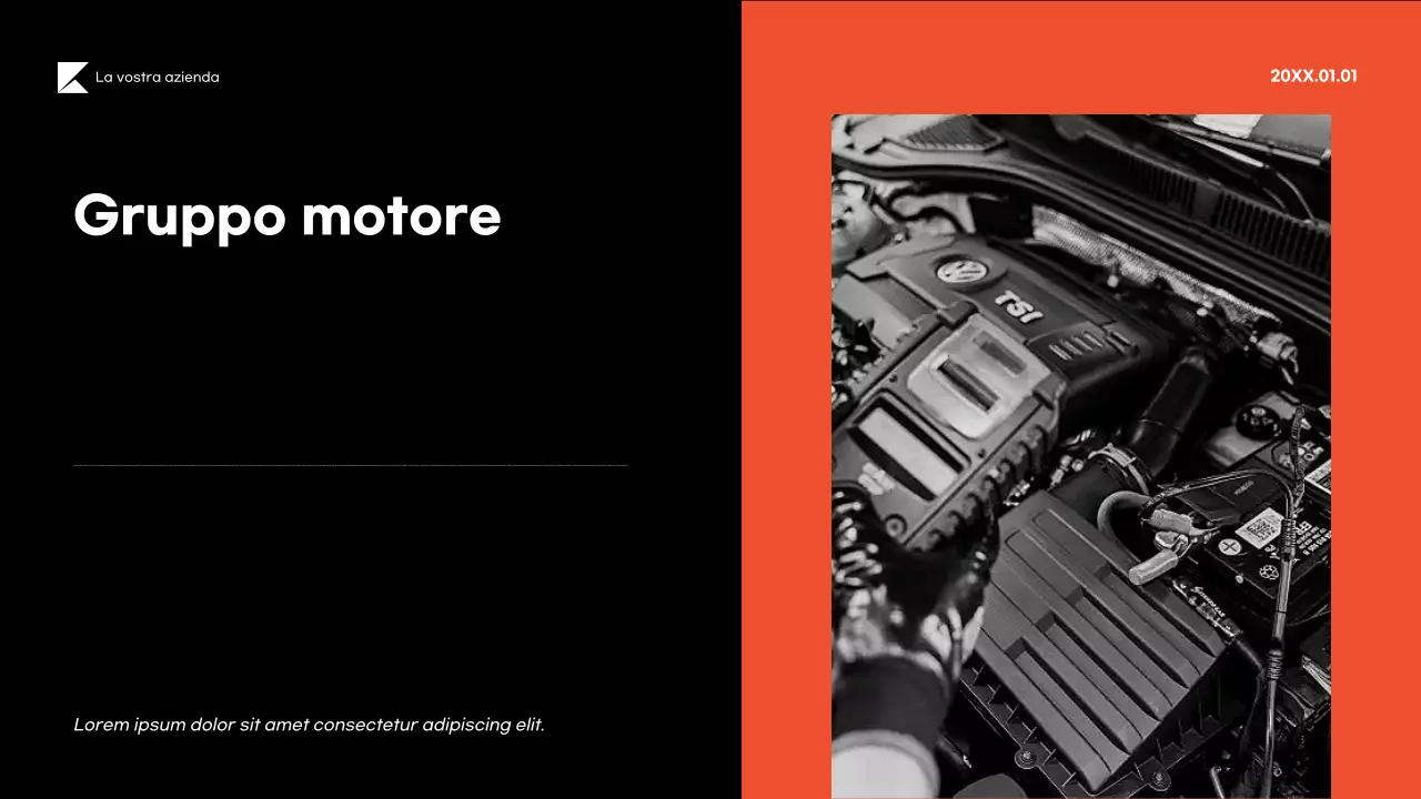 Presentazione della guida ai veicoli moderni neri