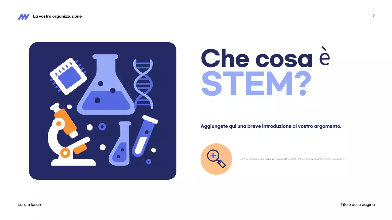 Presentazione STEM moderna blu