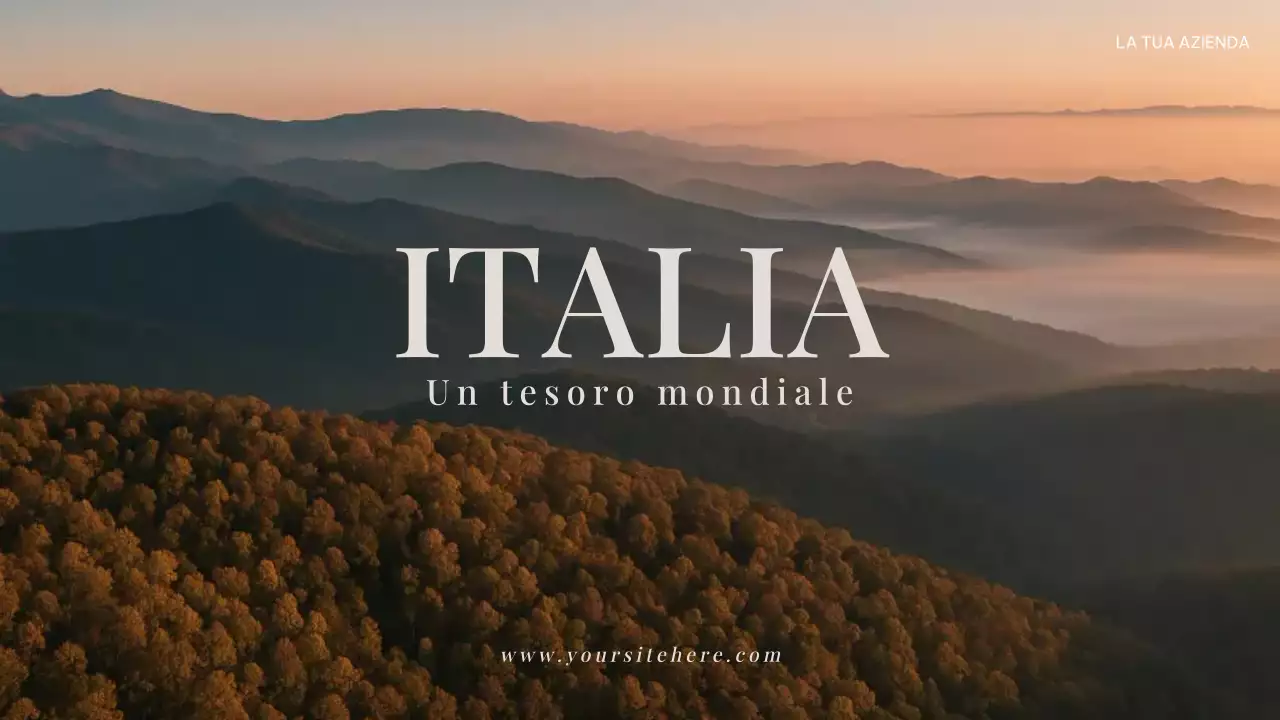 Presentazione dell'annuncio di viaggio rustico marrone