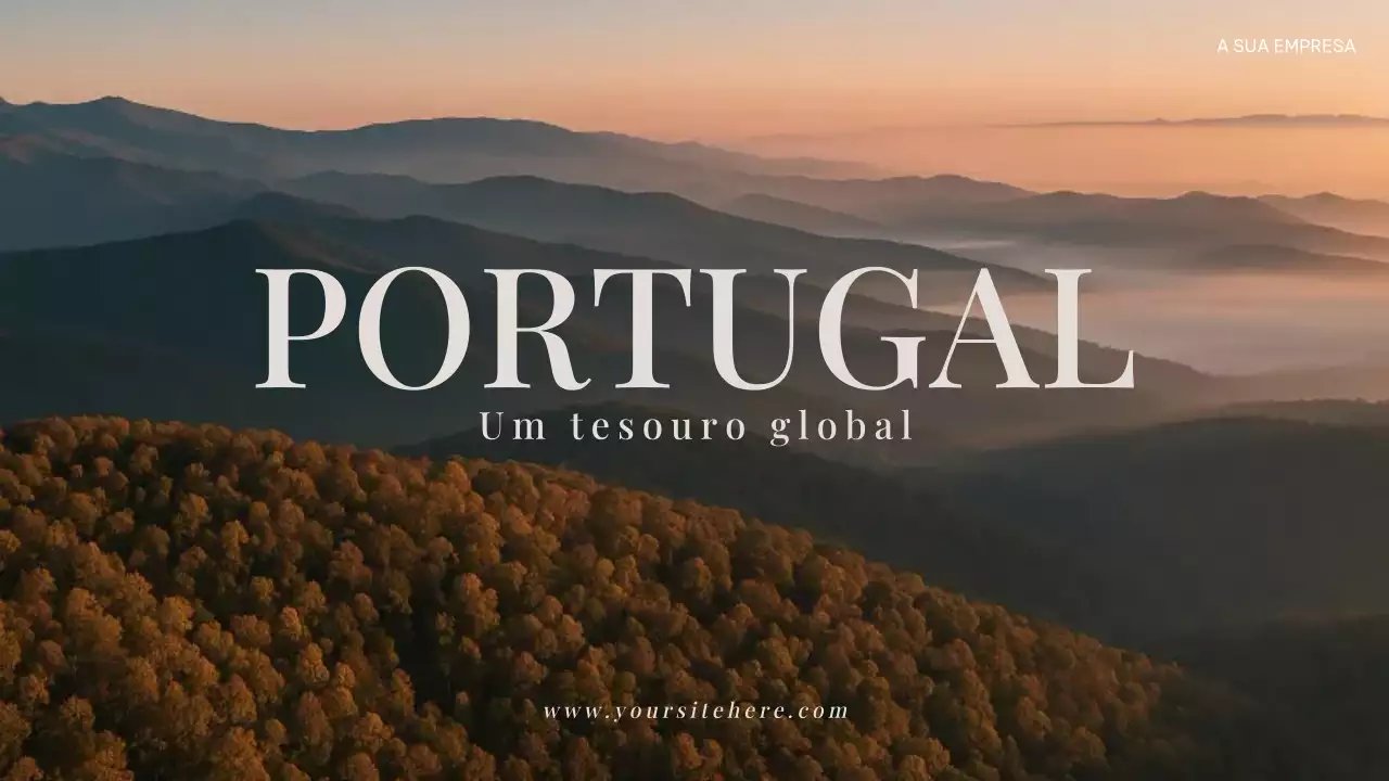 Apresentação de anúncio de viagem rústica marrom