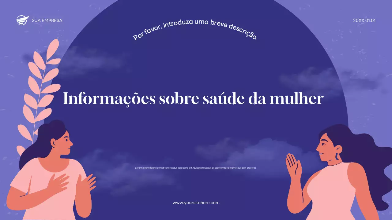 Apresentação do anúncio da Purple Modern Health