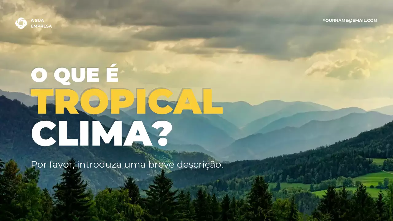 Apresentação de Informações Climáticas Verde Rústica