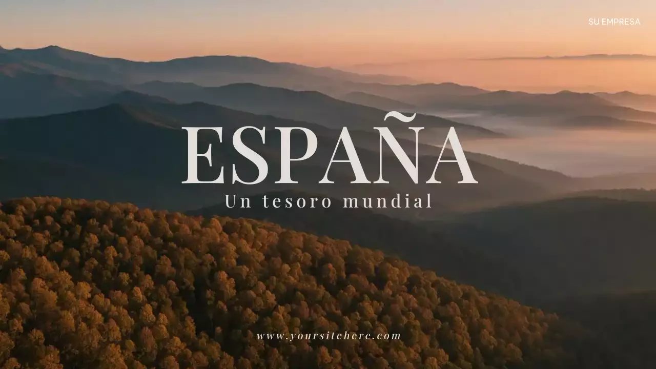 Presentación de anuncio de viajes rústico marrón