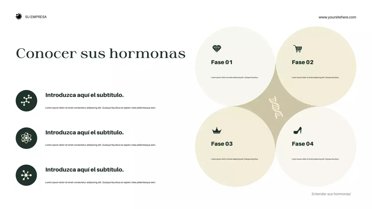 Presentación del anuncio de bienestar elegante y ecológico