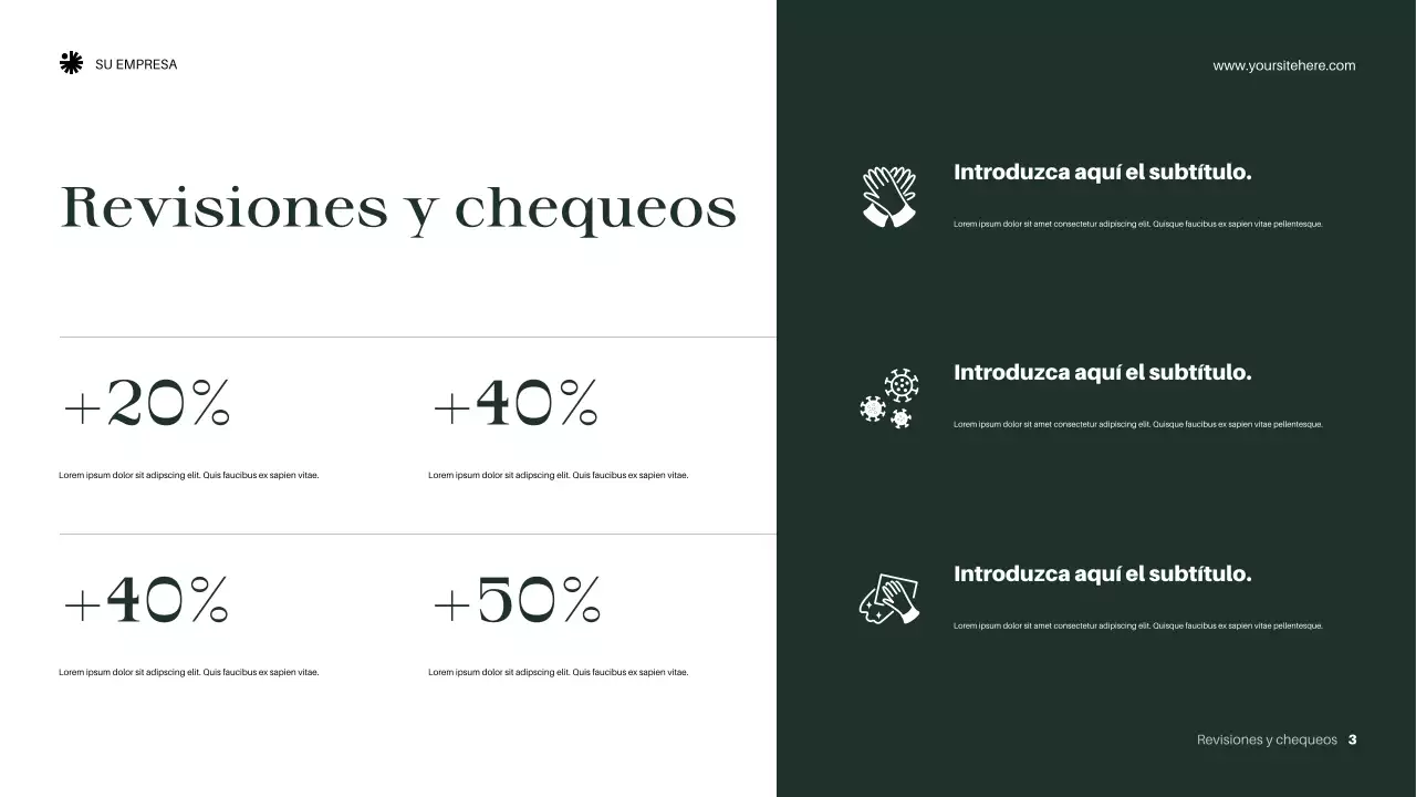 Presentación del anuncio de bienestar elegante y ecológico