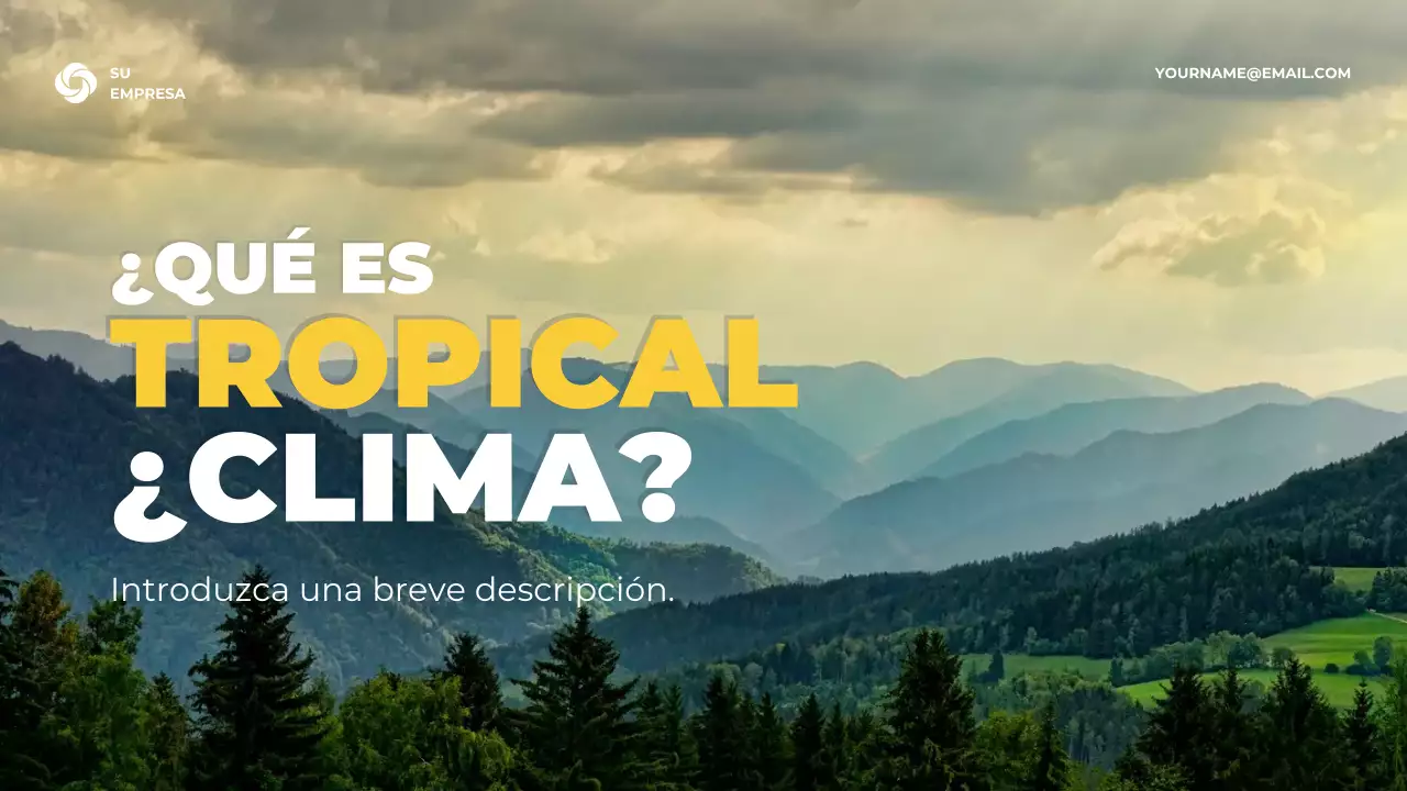 Presentación de información climática rústica verde