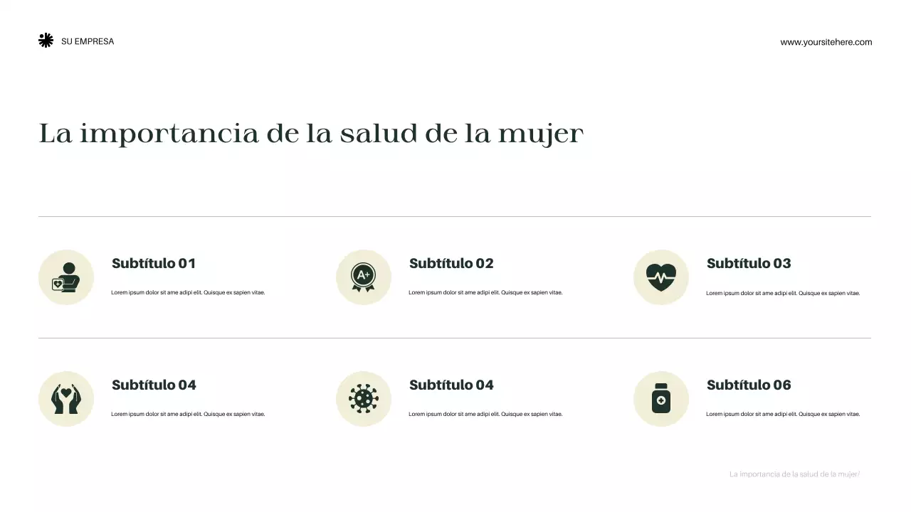 Presentación del anuncio de bienestar elegante y ecológico