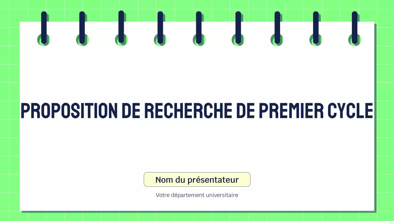 Présentation de la recherche verte moderne