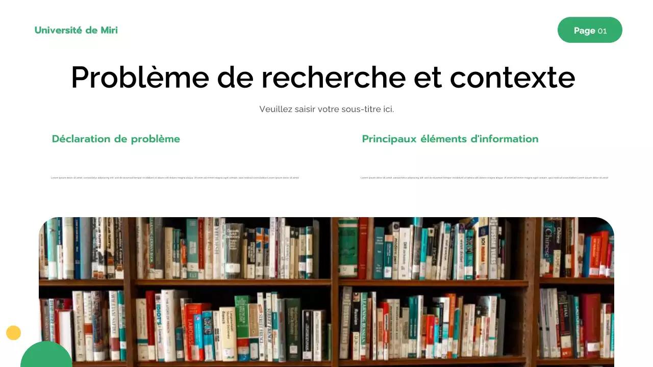 Présentation de la recherche verte moderne