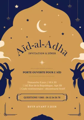 invitation traditionnelle de l'Aïd de la marine