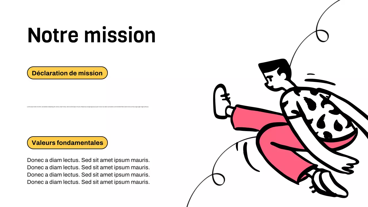 Présentation du traitement illustratif minimaliste rose