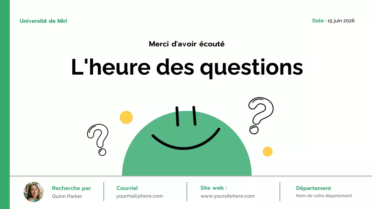 Présentation de la recherche verte moderne