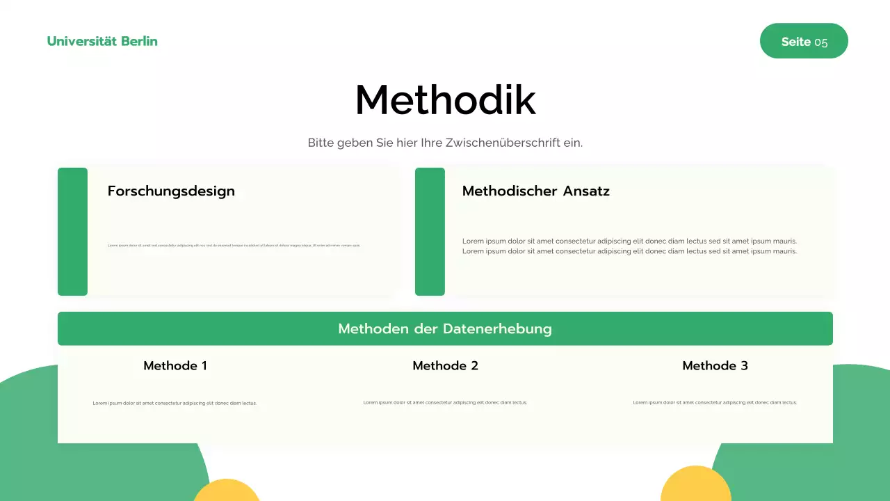 Grüne Moderne Forschung Präsentation