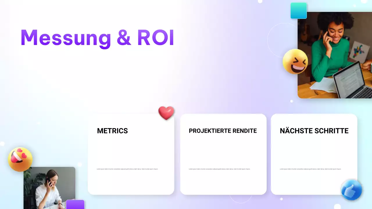 Lila moderne Farbverlauf digitale Marketingpräsentation