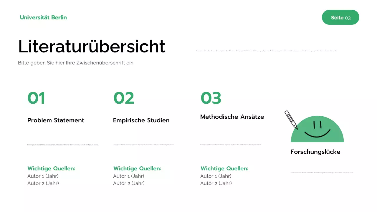 Grüne Moderne Forschung Präsentation