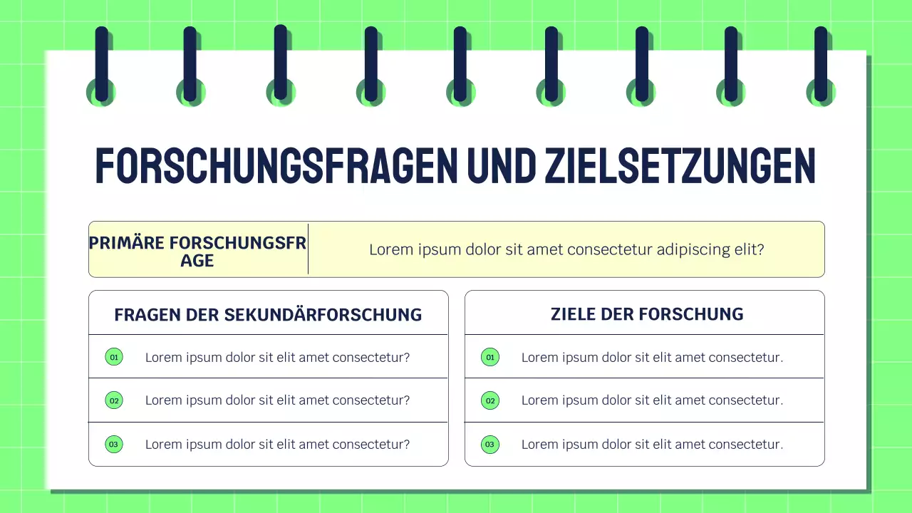 Grüne Moderne Forschung Präsentation