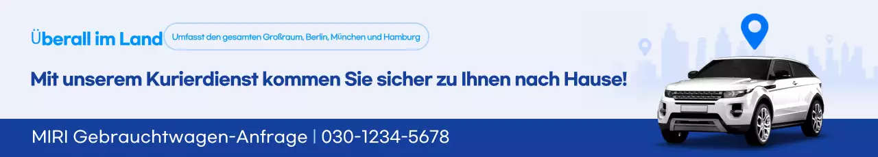 Blaue moderne Autoservice-Werbung