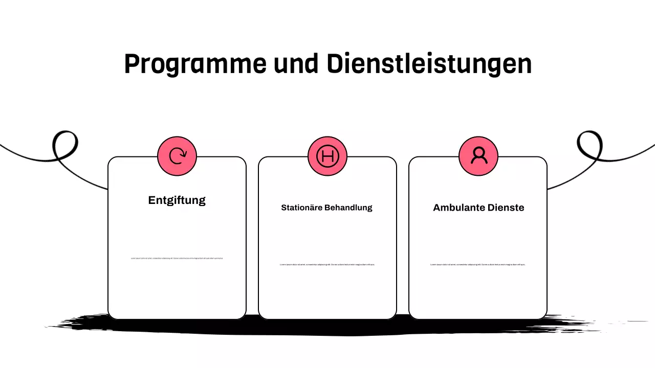 Rosa Minimal Illustrative Behandlung Präsentation
