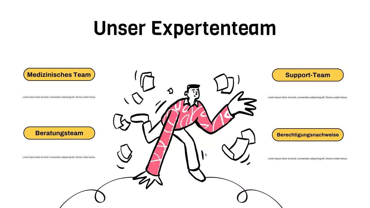 Rosa Minimal Illustrative Behandlung Präsentation