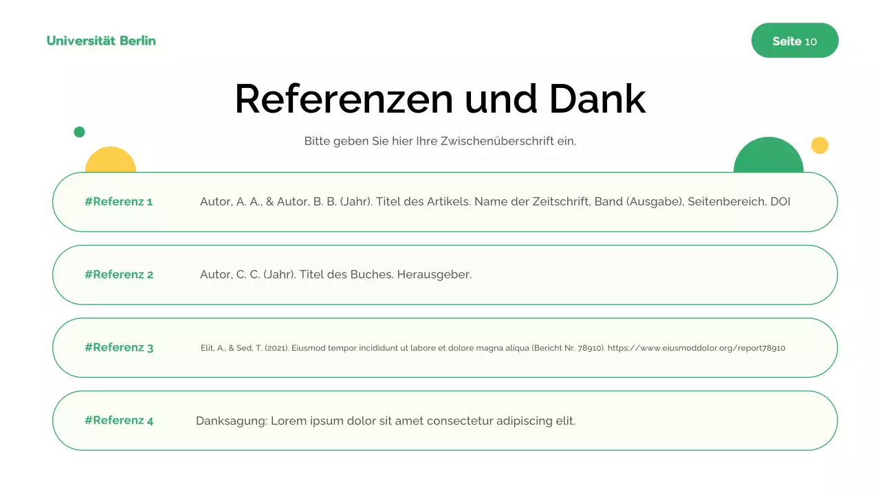 Grüne Moderne Forschung Präsentation