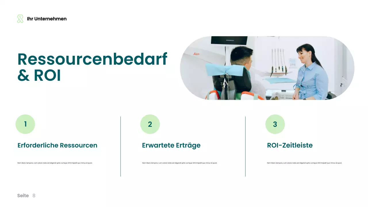 Teal Moderne Gesundheitspflege Präsentation