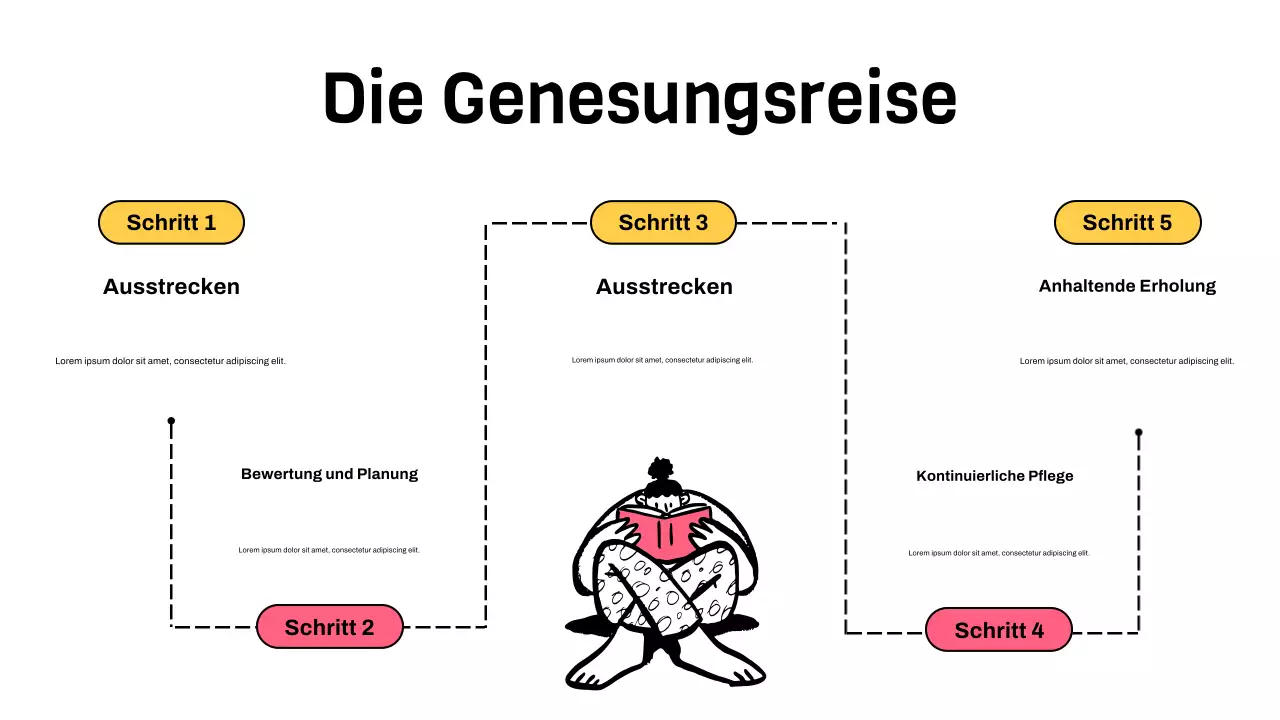Rosa Minimal Illustrative Behandlung Präsentation