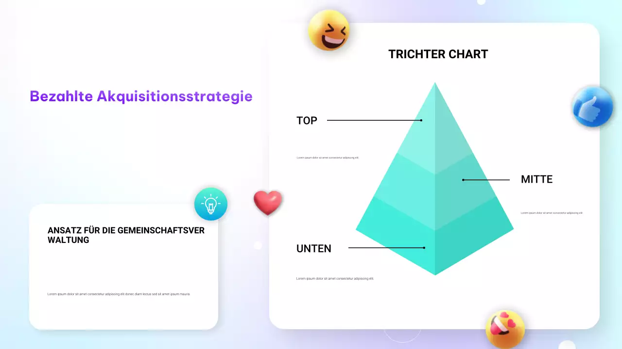Lila moderne Farbverlauf digitale Marketingpräsentation