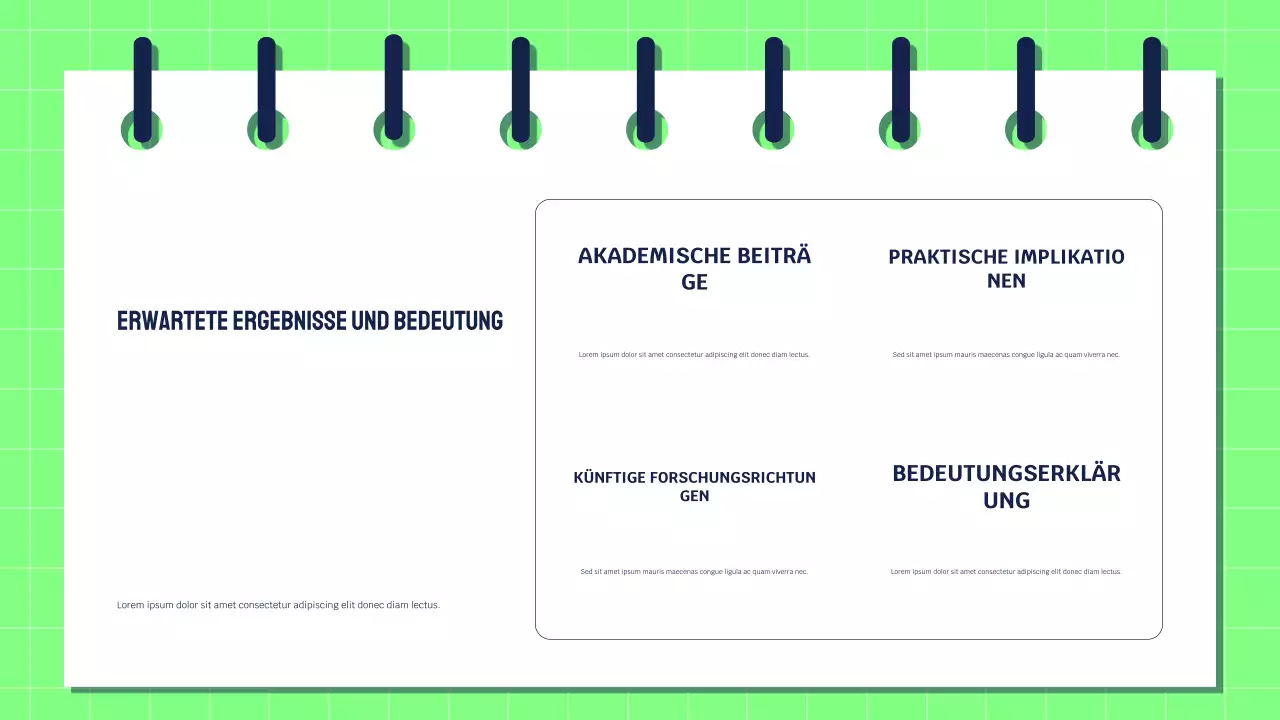 Grüne Moderne Forschung Präsentation