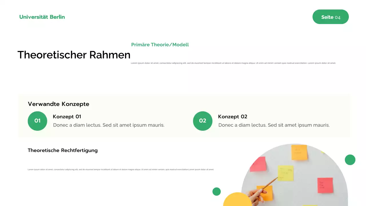 Grüne Moderne Forschung Präsentation