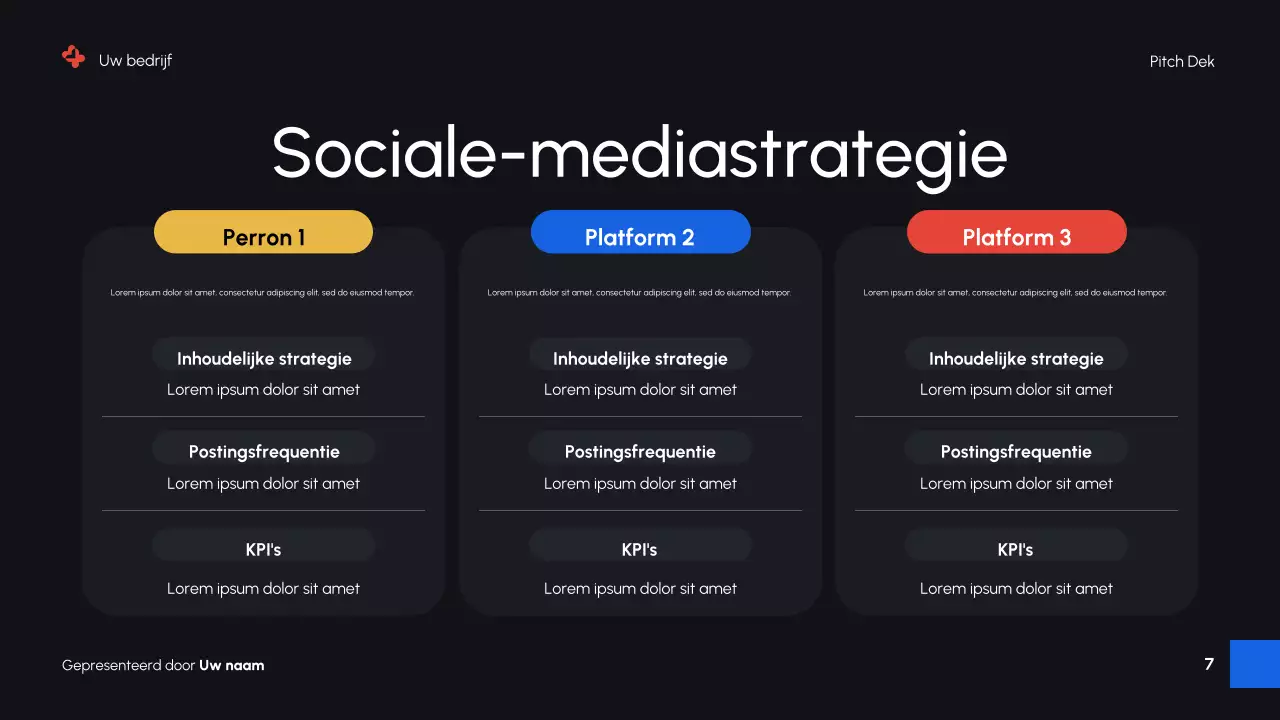 Zwarte moderne digitale marketingpromotiepresentatie