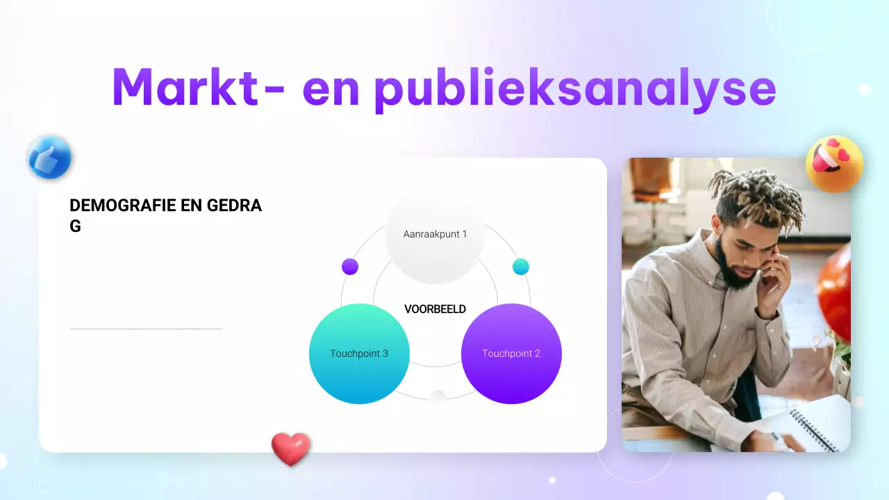 Paarse moderne gradiënt digitale marketingpresentatie