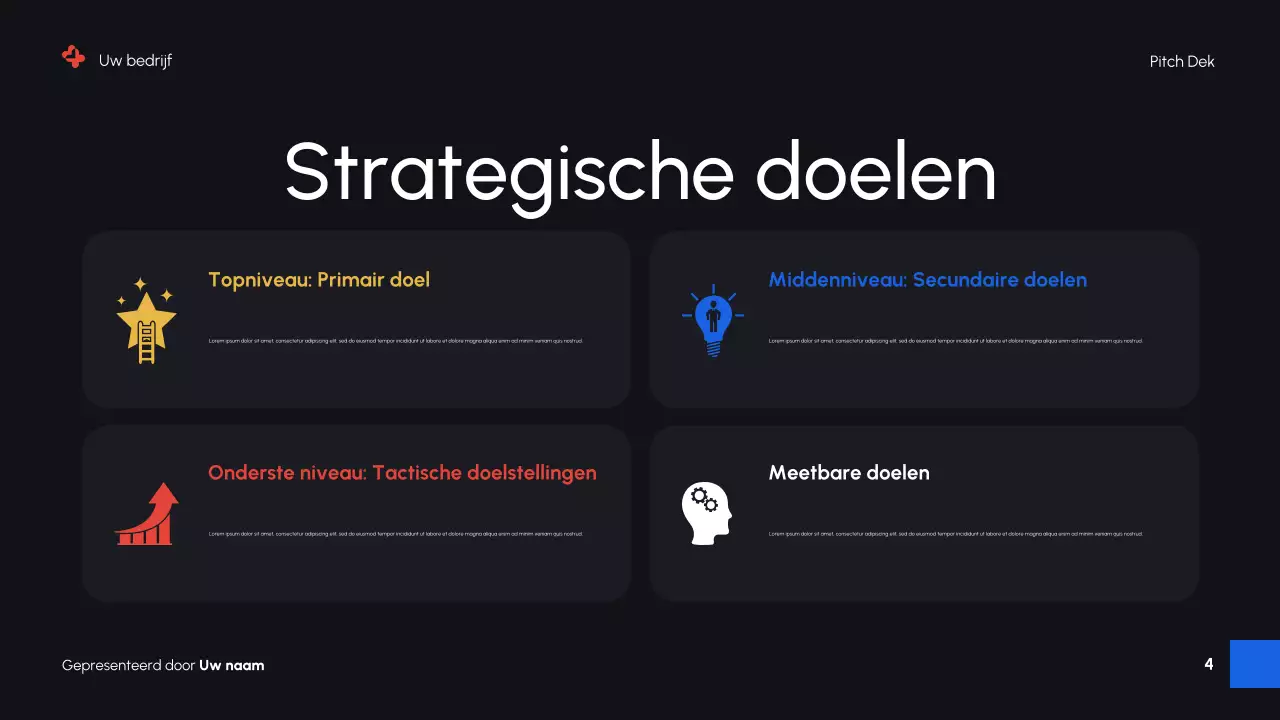 Zwarte moderne digitale marketingpromotiepresentatie