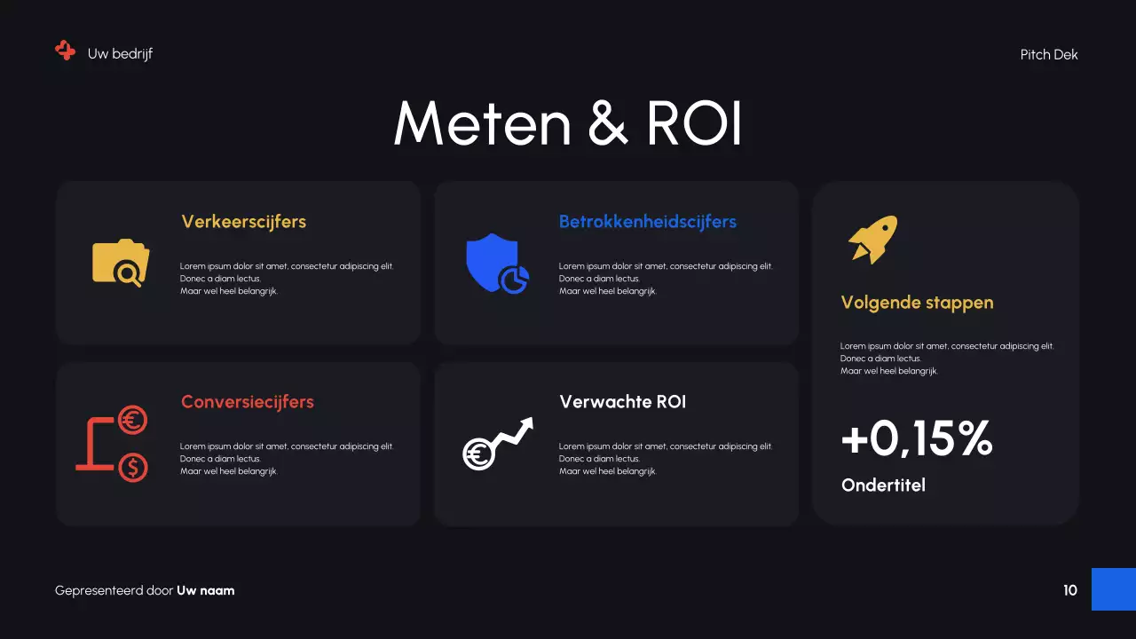 Zwarte moderne digitale marketingpromotiepresentatie