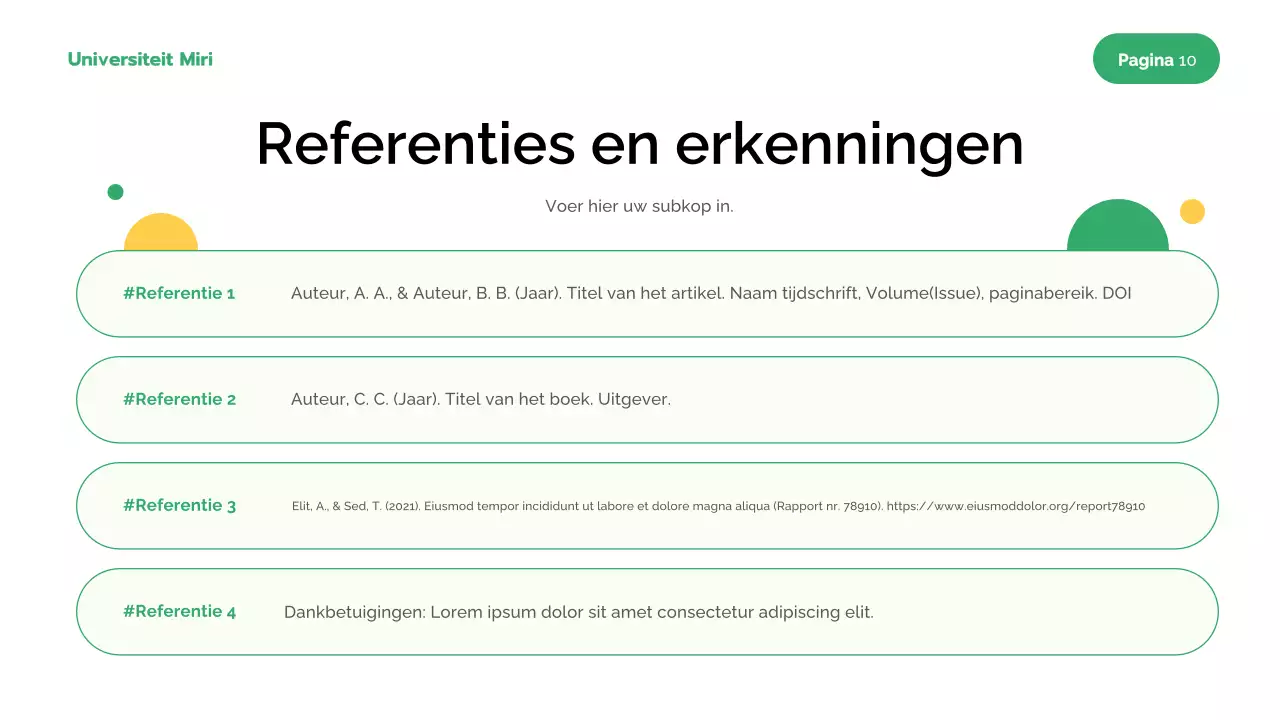 Presentatie van Green Modern Research