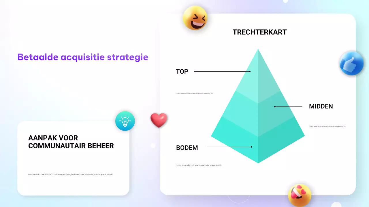 Paarse moderne gradiënt digitale marketingpresentatie