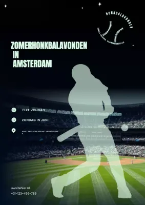 marine retro honkbal evenement