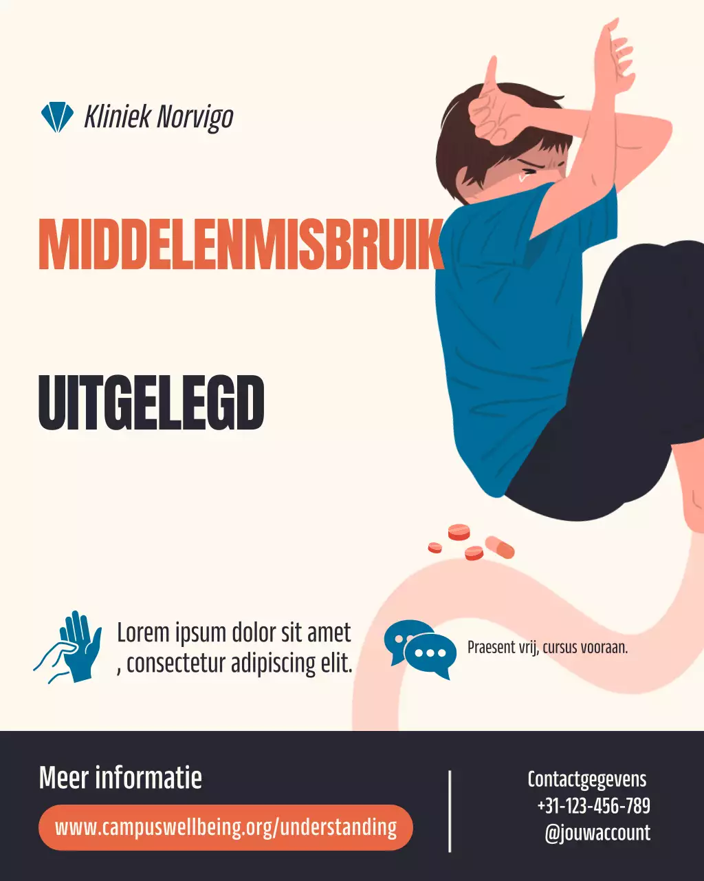 Instagram-bericht over Orange Modern Health Information