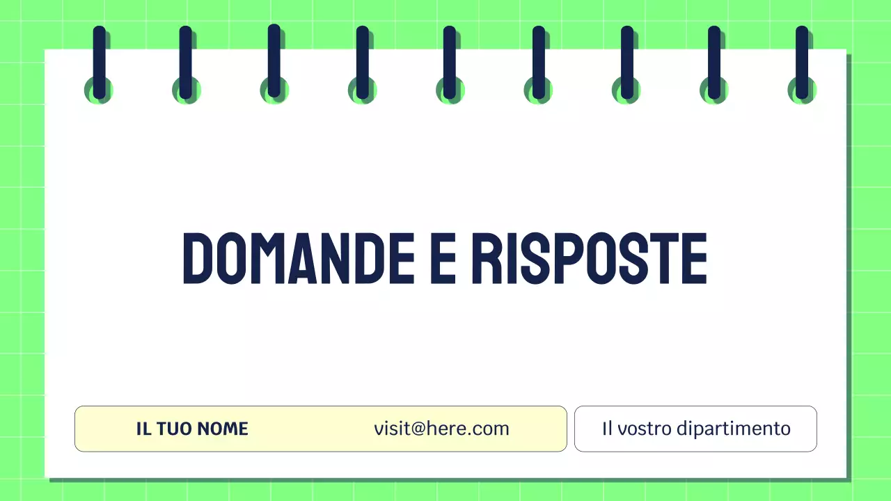 Presentazione della ricerca moderna e verde