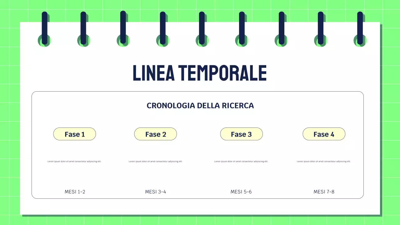 Presentazione della ricerca moderna e verde