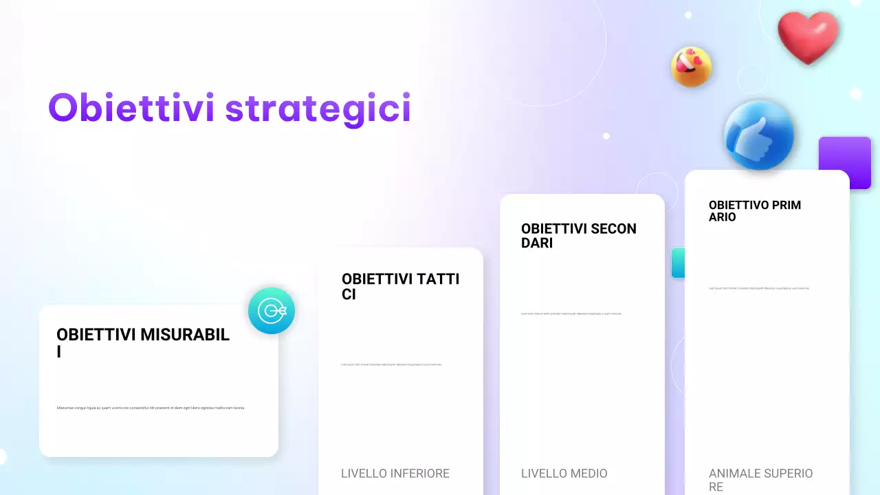 Presentazione di marketing digitale con sfumatura moderna viola