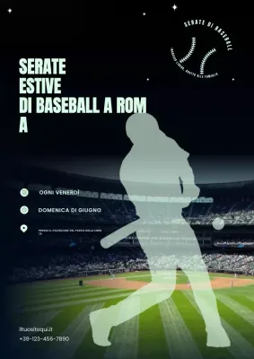 evento di baseball retrò della marina