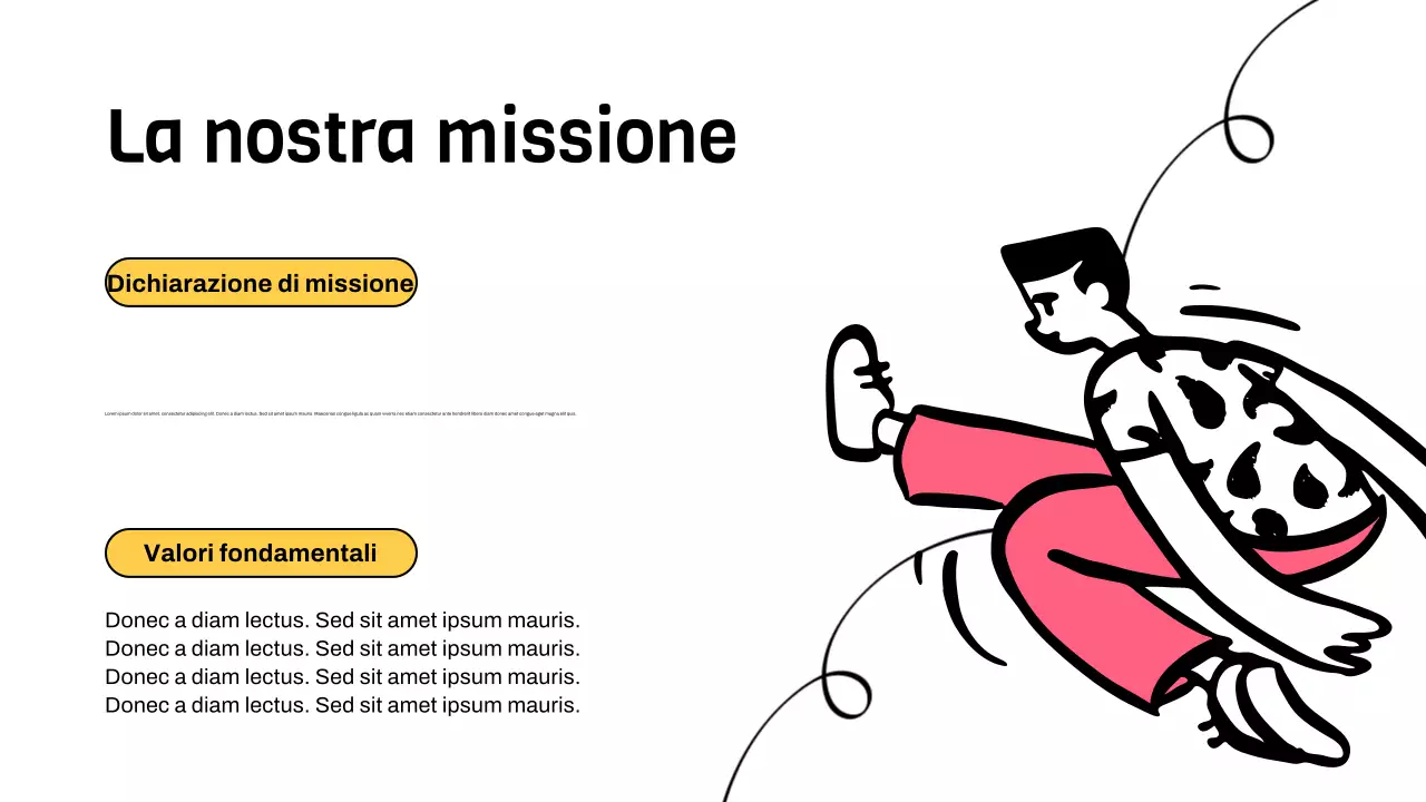 Presentazione del trattamento illustrativo minimale rosa