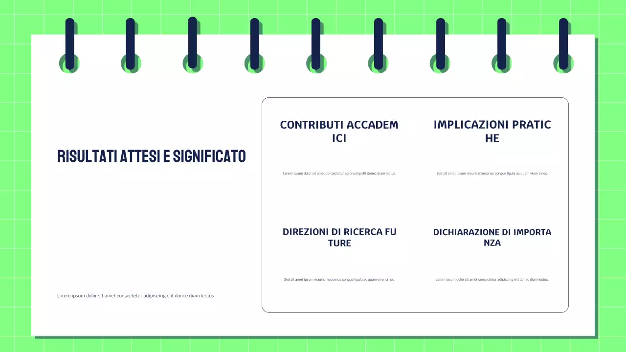 Presentazione della ricerca moderna e verde