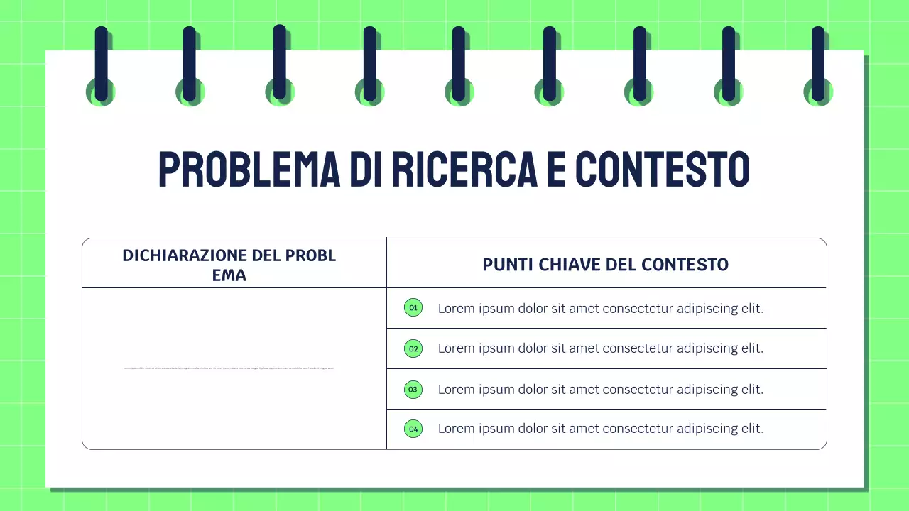 Presentazione della ricerca moderna e verde