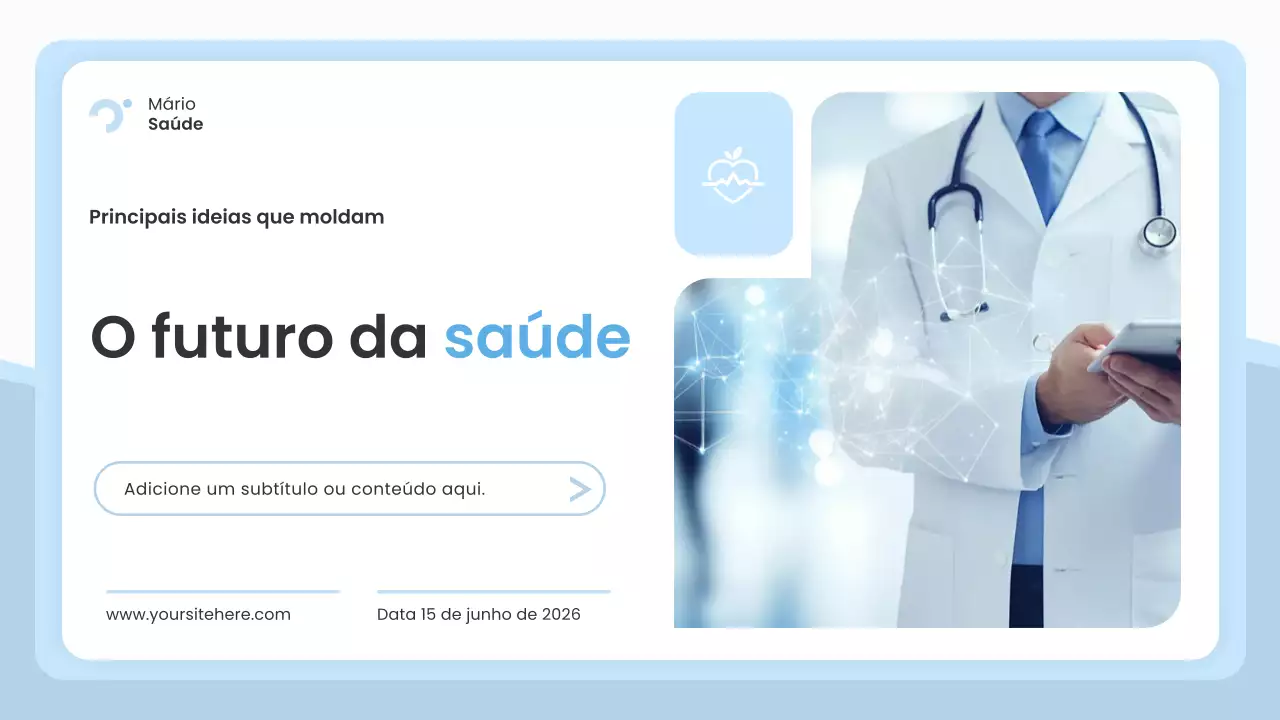 Apresentação Blue Modern Healthcare