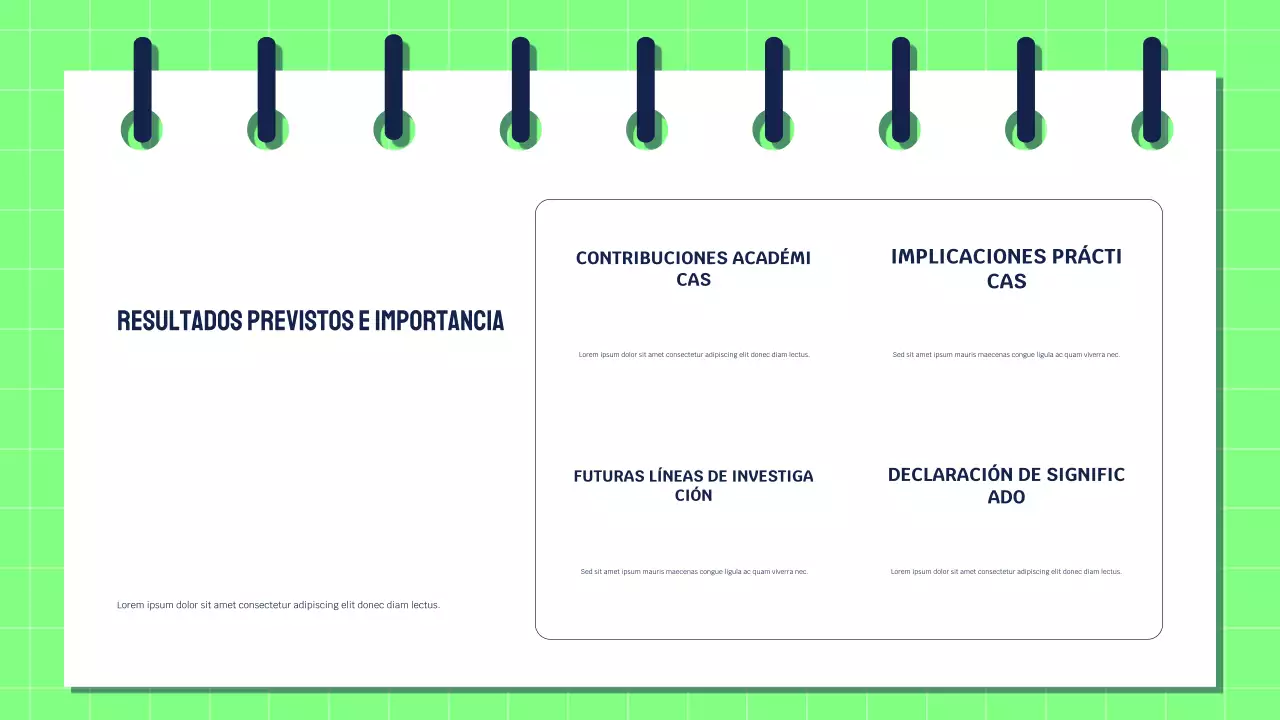 Presentación de investigación moderna y ecológica