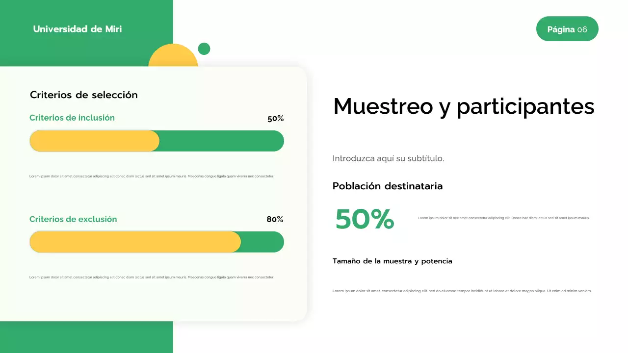 Presentación de investigación moderna y ecológica